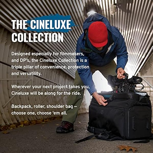 Tenba 637-511 Cineluxe, zwart, zwart (zwart), 54 cm, Rugzak